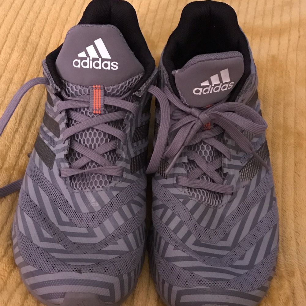 Adidas Gray and Black Patterned Sneakers